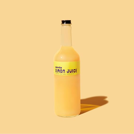 Cheeky Cocktails 100% Lemon Juice, Bar Quality, Not from Concentrate, No Artificial Flavors or Preservatives, 750 ml
