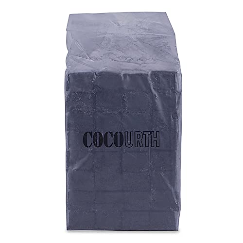 Hookah Natural Coconut Charcoal 96 Pieces Flat Coco Urth 1 Kilo Shisha Coal #TOP4