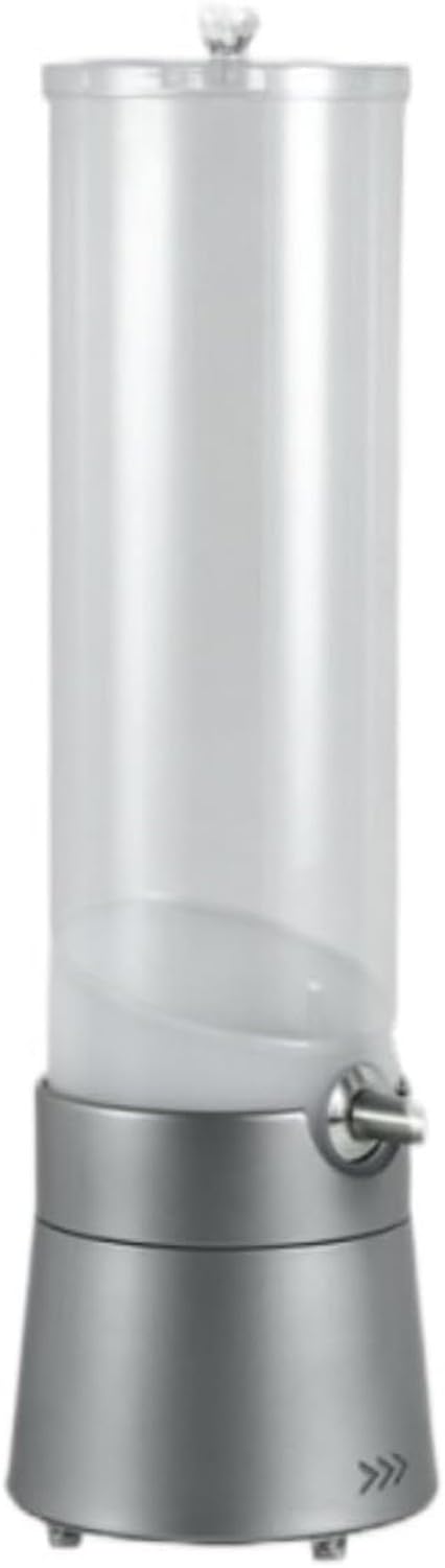 WOMGKDA 3L Drink Dispenser Tower with LED Light, Juice Server for Parties, Tabletop Water Container for Bar, Rosso, 15x52cm