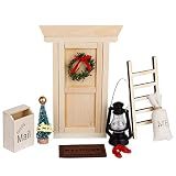 [ Decoración navideña de casa de muñecas ] Los accesorios para puertas de gnomos son muy adecuados como decoración de casa de muñecas para la cocina, el comedor, la sala de estar, el comedor, el bar, etc.