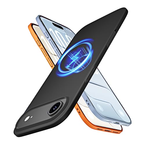 LISEN Slim-Fit for iPhone 17 Air Case with MagSafe [Thinner than 1mm & N52 Magnetic Force] Silky Smooth Touch, Protective Anti-Scratch Shockproof Phone Case for iPhone Air Cover 6.5 Inch, Bl
