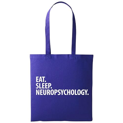 Fellow Friends - Fellow Friends - Eat Sleep Neuropsychology Tote Bag Long Handle Purple