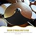 SUPVOX Cymbal Mute Pads 2 Pack Noise Cancelling Drum Dampeners for Cymbals 12 to 21 Inch Silent Practice Pads for Home Drum Set Sound Reduction