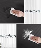 GUANGDEEN Orthopädisches Hundebett für Große Hunde - Weiches Lederimitat, Abnehmbarer Bezug mit Reißverschluss, Schwarz