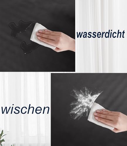 GUANGDEEN Orthopädisches Hundebett für Große Hunde - Weiches Lederimitat, Abnehmbarer Bezug mit Reißverschluss, Schwarz
