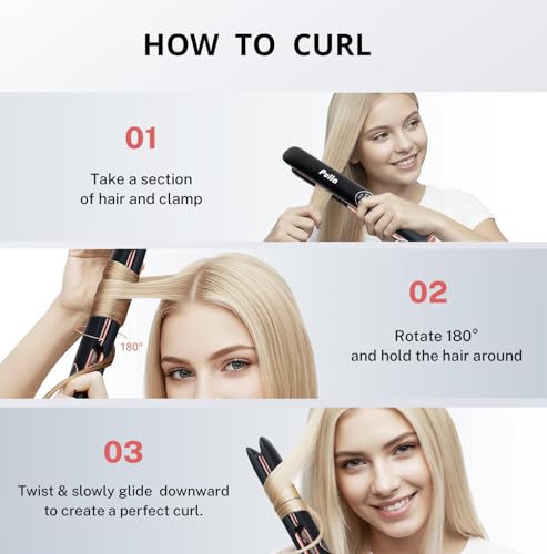 Plancha de Pelo Profesional 2 en 1 Cerámica y Titanio miniatura 6