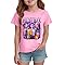 Générique T-Shirt à Manches Courtes Fille Décontracté Tee Shirt Col Rond Imprimé H-untr/X H-untrix Mignon Confortable Hauts pour Filles Enfants