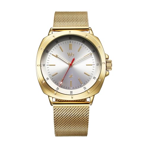 Fastrack Vyb Pioneer Quartz Analog Silver Dial Gold Sheet Metal Strap Watch for Men-FV30014YM01W (B0DDKCSXK2) Amazon Price History, Amazon Price Tracker