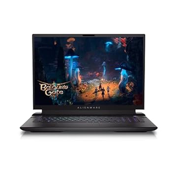 NewDell_Alien.Ware M18 R2 Laptop para jogos 45.7 cm QHD + 165Hz 3ms Screen_Intel i9-14900HX 64GB RAM 4TB SSD Geforce RTX 4090 Graphics CherryMX teclado mecânico Wifi 7 Windows 11Home Dark Metallic