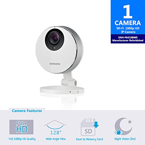 Samsung SNH-P6410BMR SmartCam HD Pro Full HD 1080p Wi-Fi Camera (Certified Refurbished) - //coolthings.us