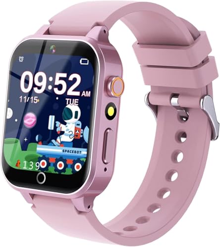YEDASAH Relógio Inteligente para Crianças, Smartwatch para Crianças com 26 Jogos HD, Câmera, Alarme, Reprodutor de Música, Podómetro, Calculadora de Calorias, Ecrã Táctil, Relógio para Crianças