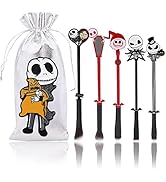 6pcs The Nightmare Before Christmas Makeup Brushes Corpse Bride Anime Makeup Brush Set jack skell...