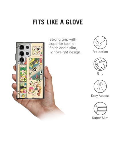 Image of DailyObjects Case for Samsung Galaxy S24 Ultra Stride 2.0 Technicolour Compatible with Magnetic Wireless Charging Slim Back Cover with Inner Magnetic Ring Shockproof