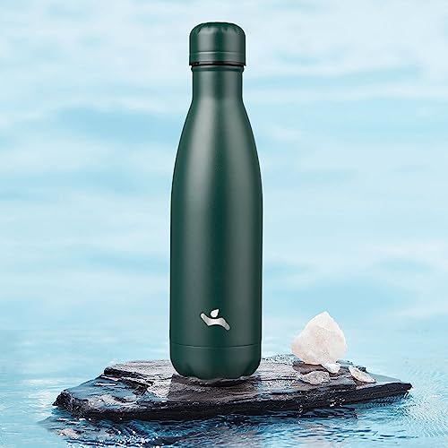 Image of Konokyo Insulated Water Bottles,17 oz Double Wall Stainless Steel Vacumm Metal Flask for Sports Travel,Army Green