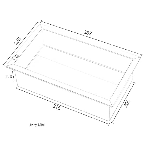 Duschablage aus Edelstahl, wasserdicht, zur Wandmontage; Einbau-Duschablage: Duschablage aus Edelstahl, ideal für Wohnzimmer, Schlafzimmer, Badezimmer, Nasszelle, wasserdichte Aufbewahrung f