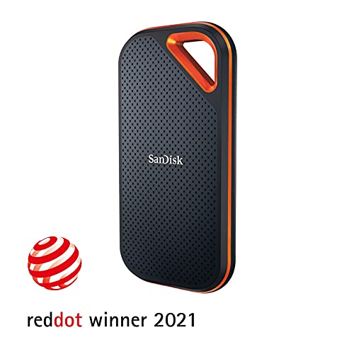 Image of (Refurbished) SanDisk Extreme Pro Portable SSD 2000MB /s R, 2000MB /s W, IP55 Rated, Aluminium Enclosure, PC, MAC & Smartphone Compatiable, 2TB