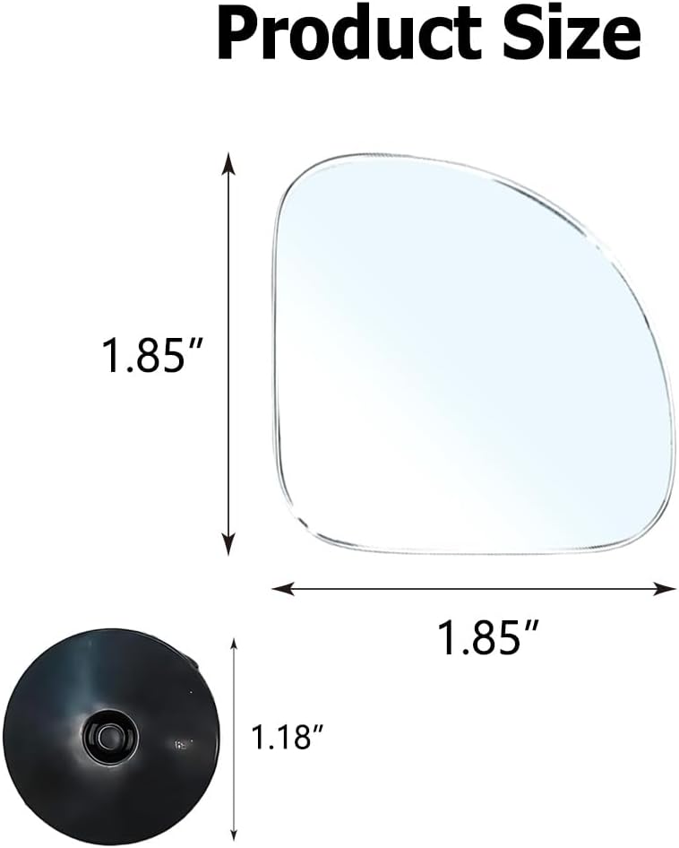 2PCS Blind Spot Mirror, Automotive Exterior Accessories, 360° Adjustable Hd Wide-Angle View For Most Cars, SUVs, Trucks (Fan-shaped Mirror)