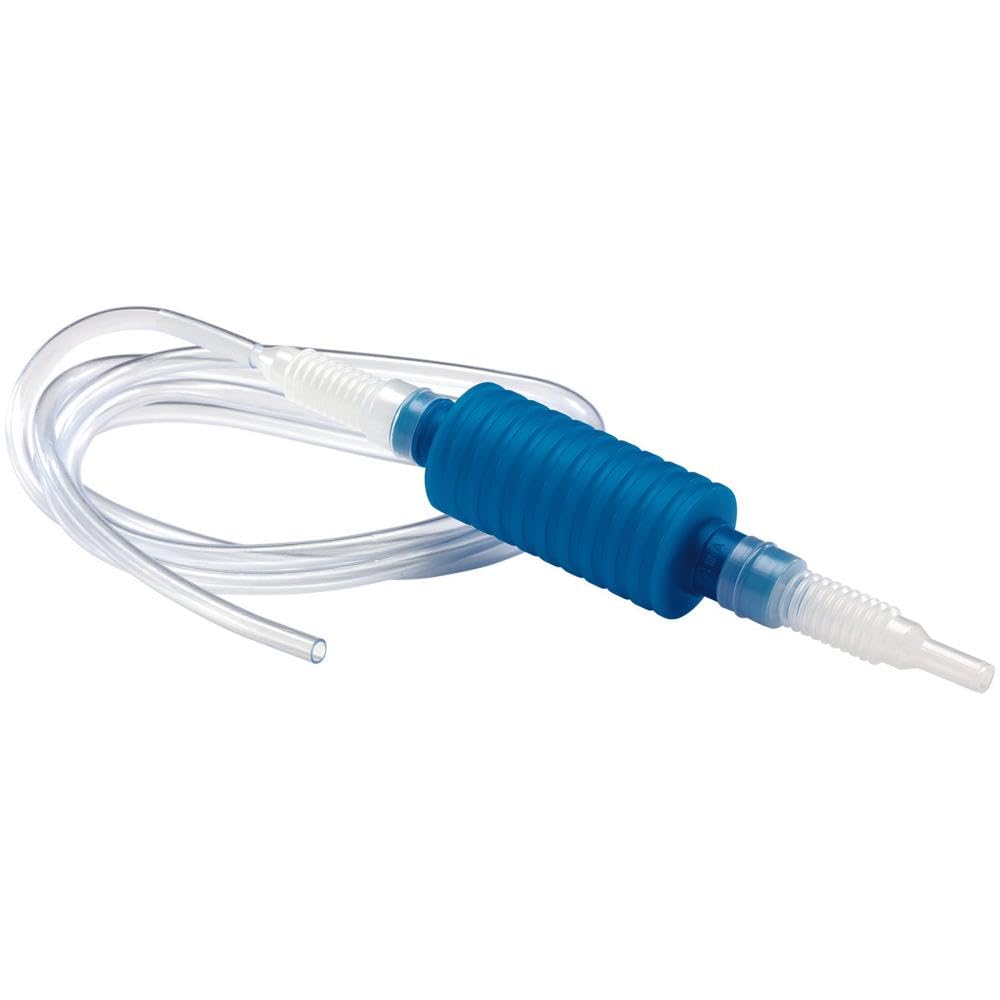 Draper 1.8m Siphon Pump | Fuel and Oil Manual Pump | In-Line Squeeze Bulb | Transfer Fluids Pipe | 18140
