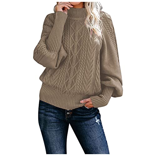Winter Sweaters for Women 2025 Cashmere Oversized Anthropologie Pullover Lightweight Cable Knit Mid...