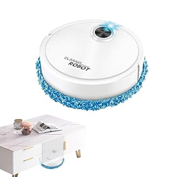 Varrer Robô | 2 em 1 Robô Esfregão Sem Fio e Limpeza com Baixo Ruído | Máquina limpeza chão imitação, esfregões robô para limpeza chão, tapetes, piso duro e pêlos Iscork