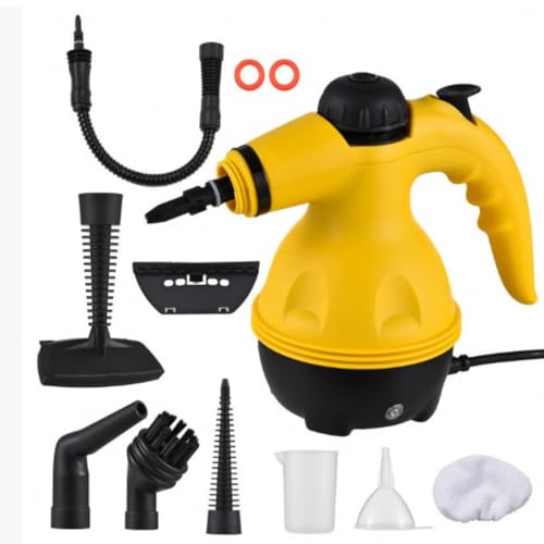 OBEST Limpiador de vapor portátil de alta presión con 9 accesorios para cocina, sofá, baño, coche