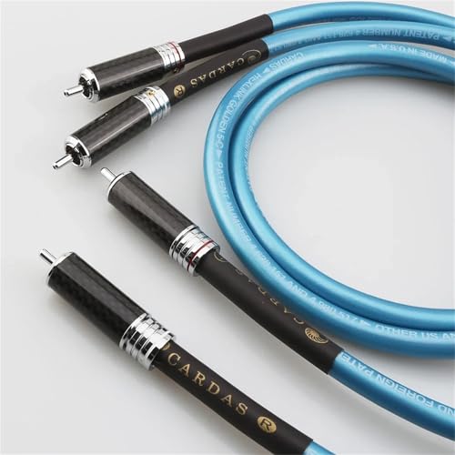 Cable de audio RCAA HiFi 0.5m carbono miniatura 2