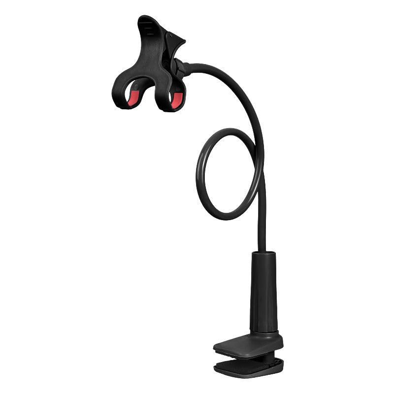 MIIVII Gooseneck Phone Holder 360 Adjustable Flexible Holder for Bed 75cm Long Lazy Arm 80 mm Mount Clamp Base