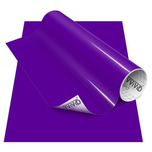 VViViD Purple Gloss DECO65 Permanent Adhesive Craft Vinyl for Cricut, Silhouette & Cameo (12" x 7ft)