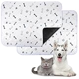 Zocipro 2 Piezas Almohadillas de Entrenamiento Lavables para Perros 45*60cm, Empapadores para Perros Reutilizables, Alfombrilla para Mascotas Superabsorbente, Antideslizante, para Perros y Gatos