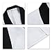 Boyland Mens 3 Piece Tuxedos One Button Wide Shawl Lapel Formal Suits Black Tie