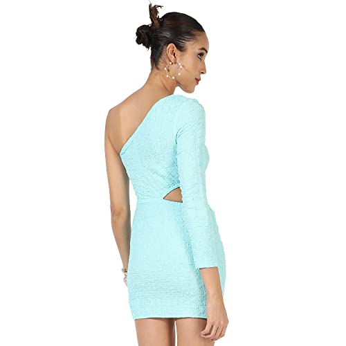 Image of PINACOLADA Women's Solid Dress for Casual Wear | Regular Sleeve | Quality Stretchable Fabric | Dress Crafted with Enhanced Stretch and Comfort Fit for Everyday Wear