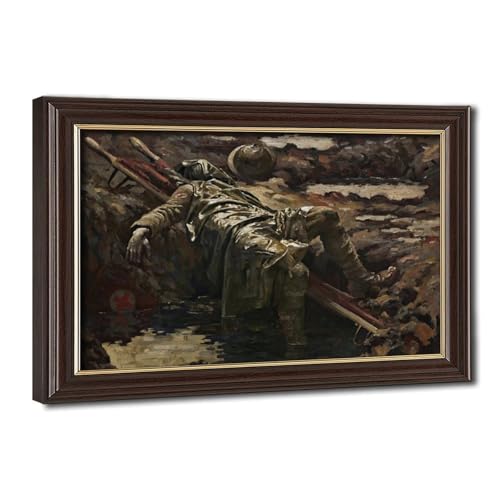 Poster The Dead Stretcher Bearer Gilbert Rogers sur toile premium encadrée 50x76 cm