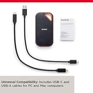 SanDisk 1TB Extreme PRO Portable SSD - Up to 2000MB/s - USB-C, USB 3.2 Gen 2x2, IP65 Water and Dust Resistance, Updated Firmware - External Solid State Drive - SDSSDE81-1T00-G25