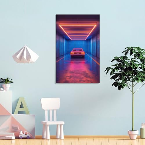 Voiture impression sur toile décoration tableau déco future science fiction - 4