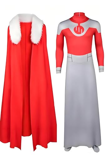 Hainnum Invincible Thragg Cosplay Costume Adults Jumpsuit Cloak Halloween