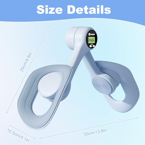Dijbeentrainer, bekkenbodemtrainer voor vrouwen, Thigh Master trainingsapparaat met intelligent tellen, trimmer-binnenbeen, heuptraining, armtraining - Afbeelding 3