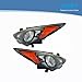 LABLT Headlight Assembly Replacement for Sonata 2011 2012 2013 2014 Headlamps Pair Black Housing Clear Lens Projector