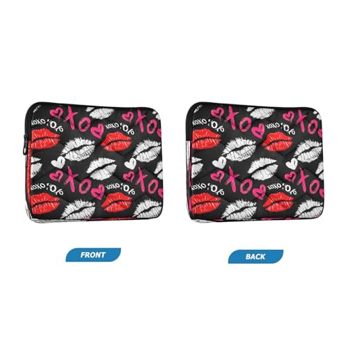Funda acolchada para laptop de 13 pulgadas Kiss Marks miniatura 7