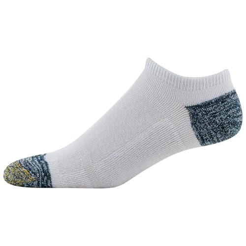 GOLDTOE Men's FIT TEC Cushion No Show Socks, 6-Pairs4