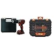 Black+Decker Akku-Schlagbohrschrauber, Bohrmaschine + 31-tlg Bit- und Bohrer-Set