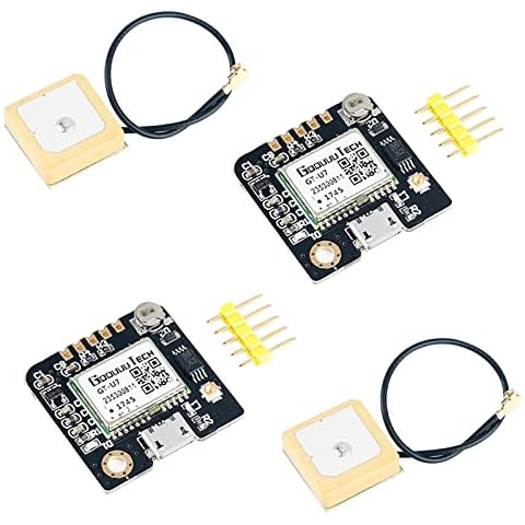 Geekstory 2 PCS GT-U7 GPS Module GPS Receiver Navigation Satellite Positioning NEO-6M with 6M 51 Microcontroller STM32 R3+IPEX Active GPS Antenna High Sensitivity for Arduino Drone Raspberry Pi Flight Cover