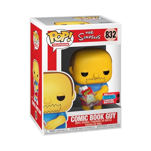 Funko Pop! Animation: The Simpsons - Comic Book Guy - Collectible Vinyl Figure - Gift Idea - Official Merchandise - Toys For Children And Adults - Tv Fans - Figure For Collectors