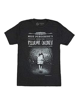 Out of Print Men's Miss Peregrine's Home T-Shirt X-Large Vintage Black