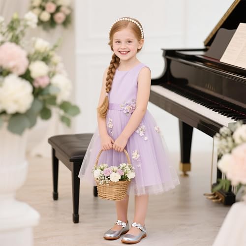 Image of Kiderence Toddler Girl Mary Jane School Uniform Dress Shoes Oxford Flats | Wide Toe Box Great Comfort for Student Shoe and Flower Girl Shoe for Wedding, Parties, Church
