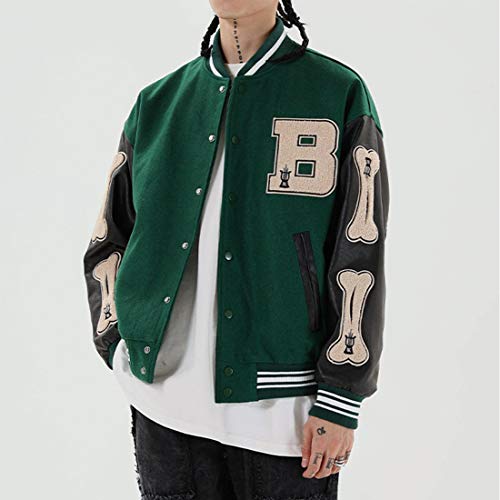Image of Aelfric Eden Men's Varsity Jacket Harajuku Vintage Graphic Baseball Jacket Unisex Coats Streetwear