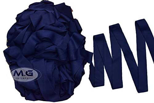 Image of M.G ENTERPRISE T-Shirt Yarn Navy (250 gm) Art Craft Soft Fingering Crochet Hook Yarn, Needle Knitting Yarn Thread Dyed