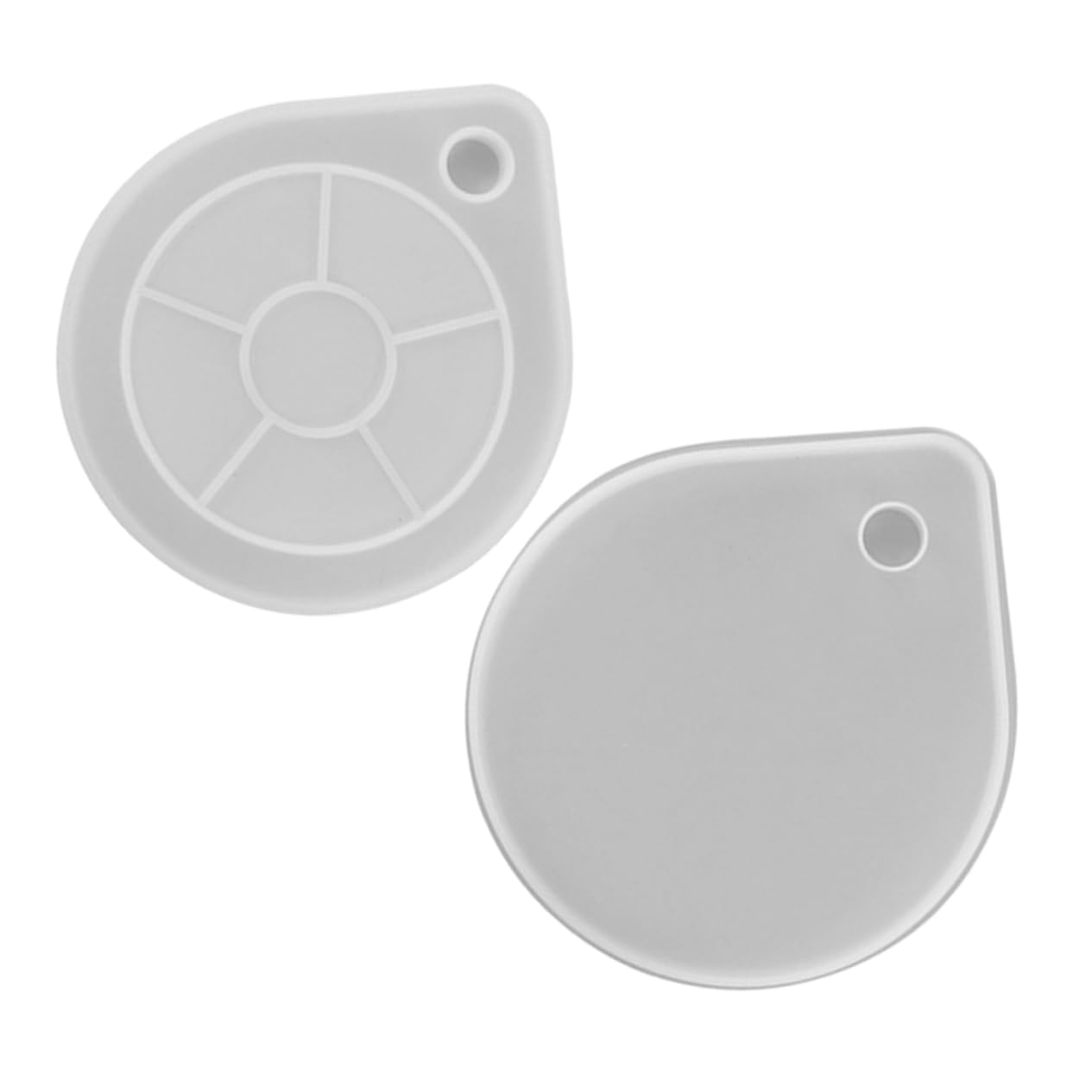 3 Set Di Strumenti Per La Creazione Di Gioielli Artigianali Stampo in Resina Epossidica Semplice in Silicone Rotondi 2 Pezzi * 3