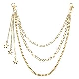 ✔ La cadena para cartera es ampliamente utilizada en cartera, pantalones, vaqueros, faldas, cinturones, collares y llaveros.