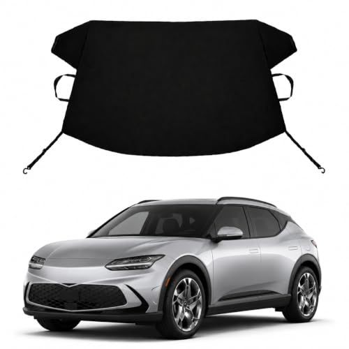 Image of GV60 Custom Windshield Cover for Ice and Snow Ge-ne-sis GV60 Heavy Duty 600D Oxford Fabric Windshield Protector Fit Waterproof Frost Snow Cover Winter Car Accessories