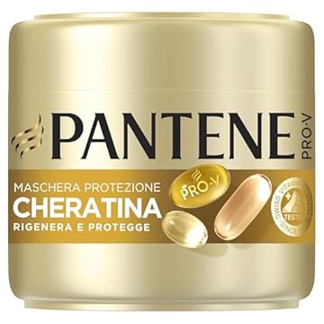 Pantene Pro-V Maschera capelli, Rigenera e Protegge Protezione Cheratina, aiuta a riparare i danni da styling in 1 applicazione, 500ml